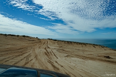 Piste en bord de mer