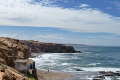 Village en bord des falaises